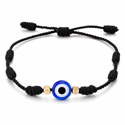 Evil Eye Bracelet for Women Men, Adjustable Lucky Protection Bracelet, Handmade Friendship String Bracelet