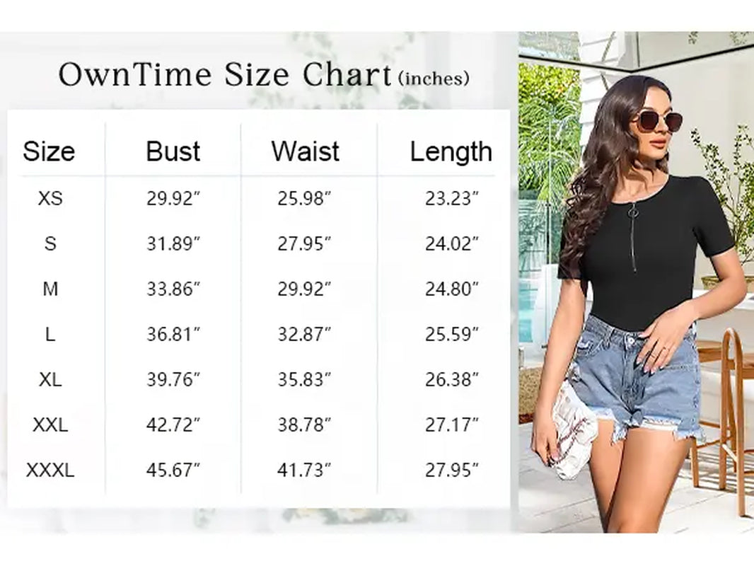 Women'S Ribbed Knit Henley Blouse - Half-Zip V-Neck Short Sleeve and Long Sleeve Slim-Fit Stretch, Soft Lightweight Fabric, Adjustable Zip, Everyday Casual Summer Everyday Tops, Black Minimalist for Effortless Daily Ootd Look, Plain