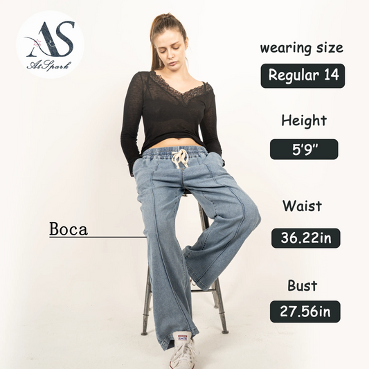 Atspark High Waist Loose Fit Jeans – from Coffee Runs to Girls’ Night, Buttery Soft Wide Leg Denim with Tummy Control, No Weird Smell, Effortless Casual Outfit for Spring & Summer #OOTD #Relaxedfit #Atspark Pants Basic Womenswear Bottom